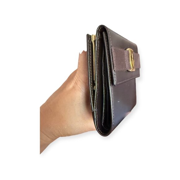 Salvatore Ferragamo Vara Bow Kisslock Wallet | Brown Leather - Picture 5 of 8